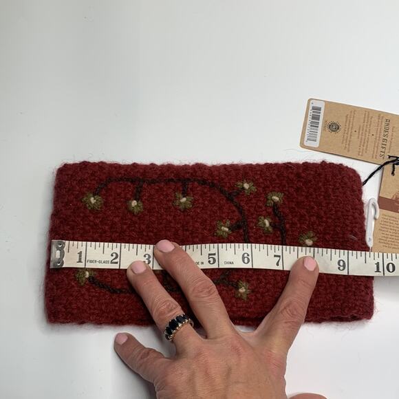 Andes Gifts Handmade in Peru Knit Fleece Lined Floral Head Band New with Tag - Picture 7 of 9